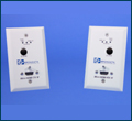 Wall Plate Miniature Multimode Fiber Optic HDMI Extenders