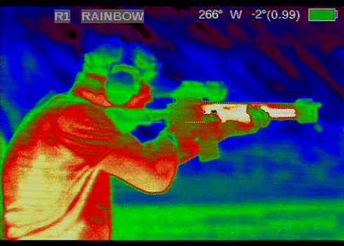 Thermal imaging binoculars